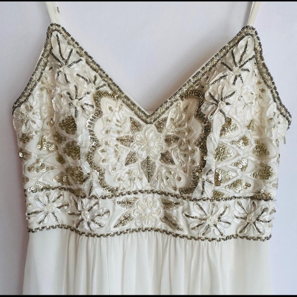 Sue Wong Spaghetti Strap Gown